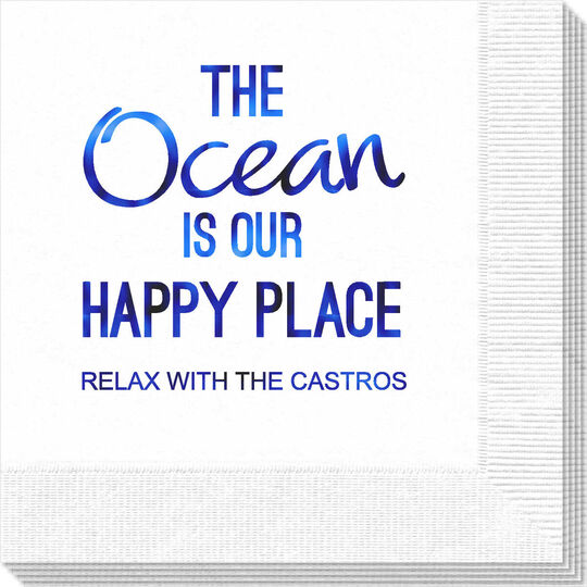 The Ocean is Our Happy Place Napkins